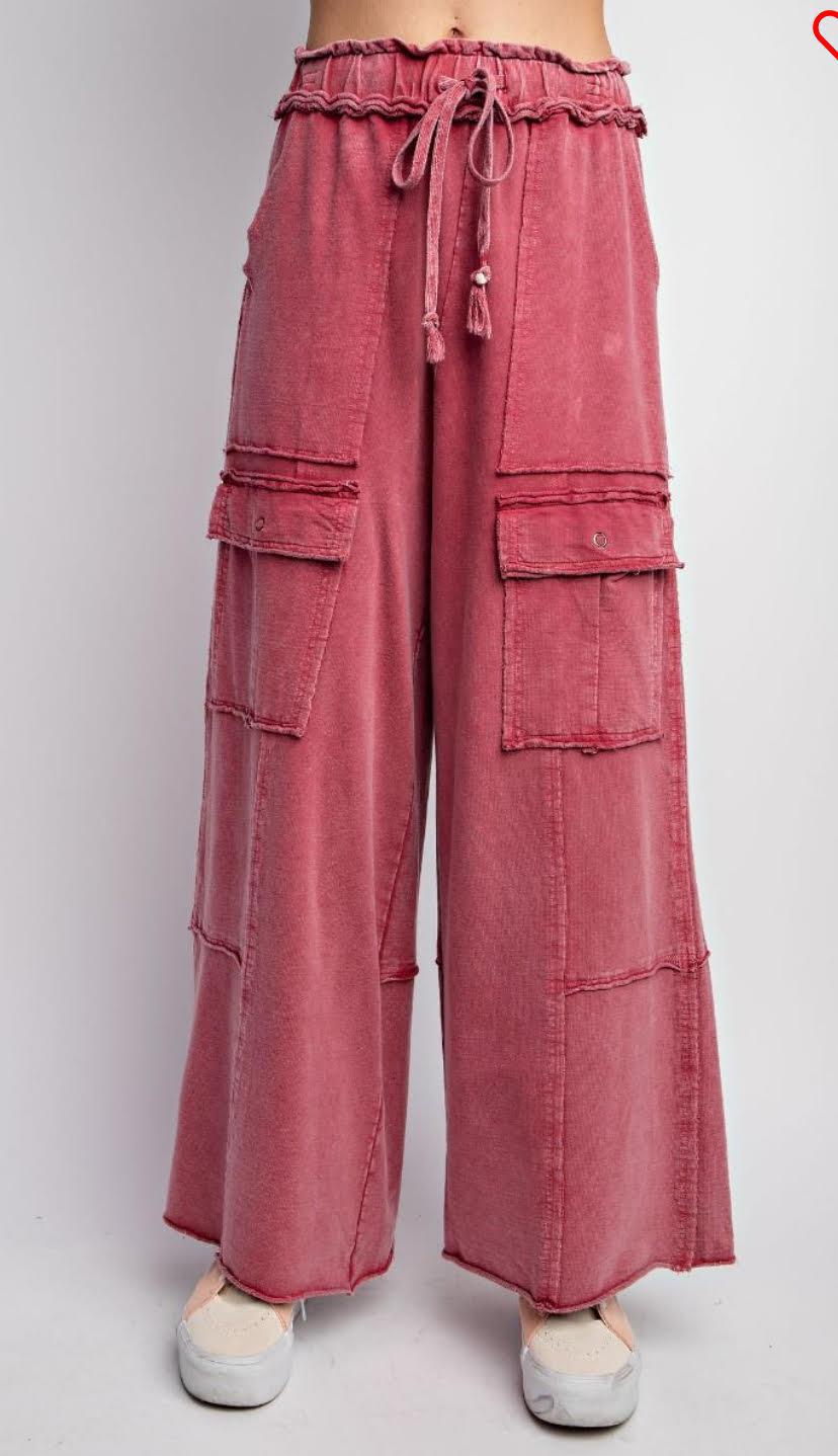 Wide Leg Cargo Palazzo Pants