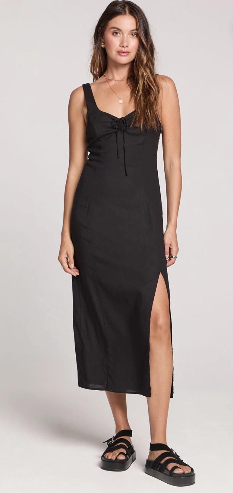 Woven Tank Midi Dress