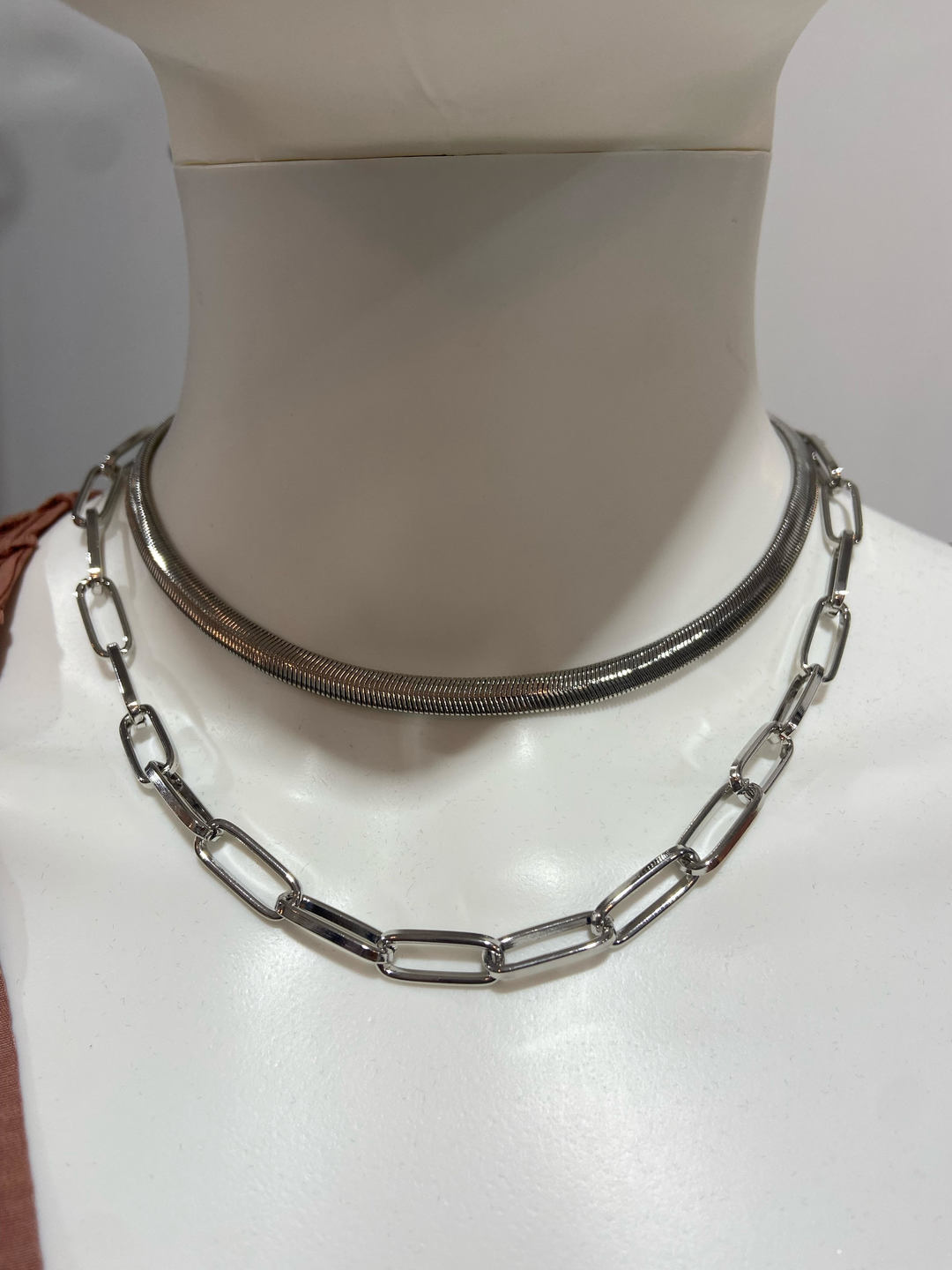 Double Link/Herringbone Necklace